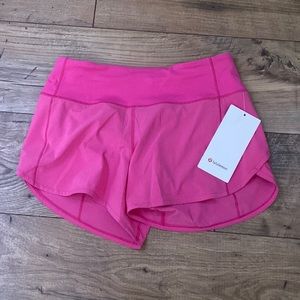 Speed Up MR 4 inch Lululemon short in pink